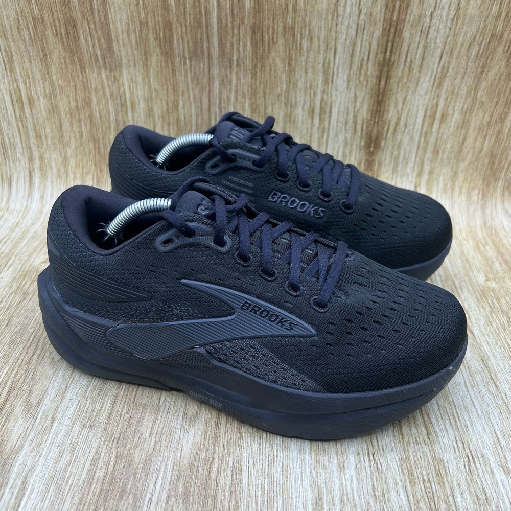 Brooks Ghost Max 3 Running Shoes Womens Size 7.5 2E Extra Wide Black 1204572E020